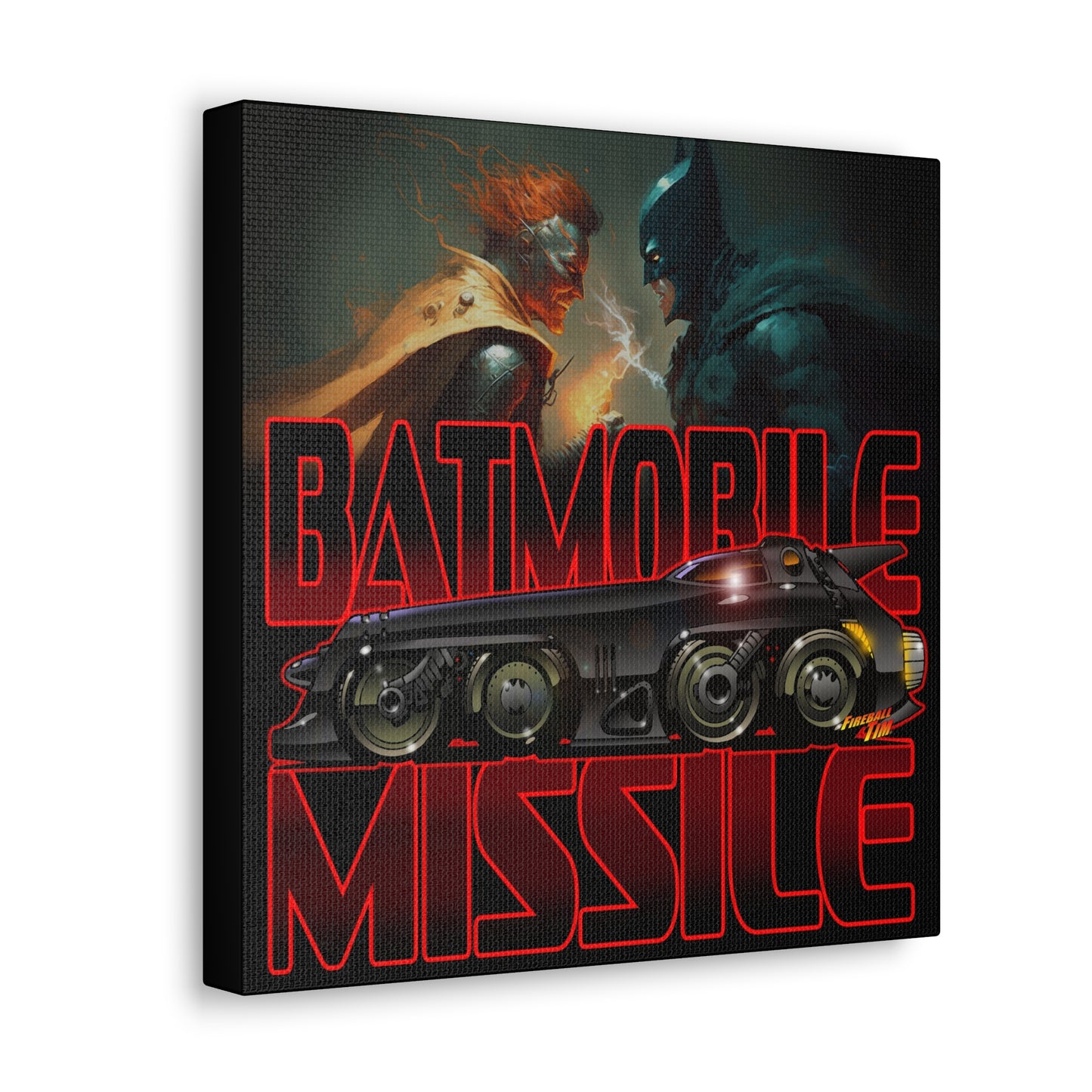 BATMAN RETURNS BATMISSILE Batmobile Concept Art Canvas MASTERPRINT 2 Sizes