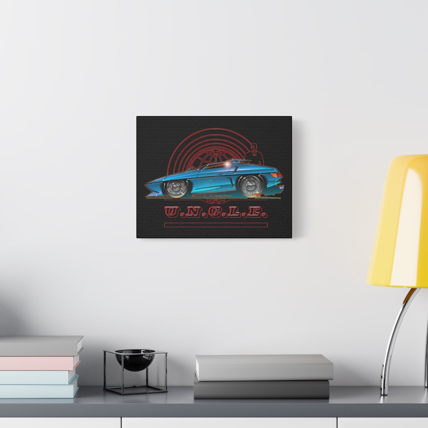 THE MAN FROM U.N.C.L.E. Piranha TV Car Fireball Canvas Art Print