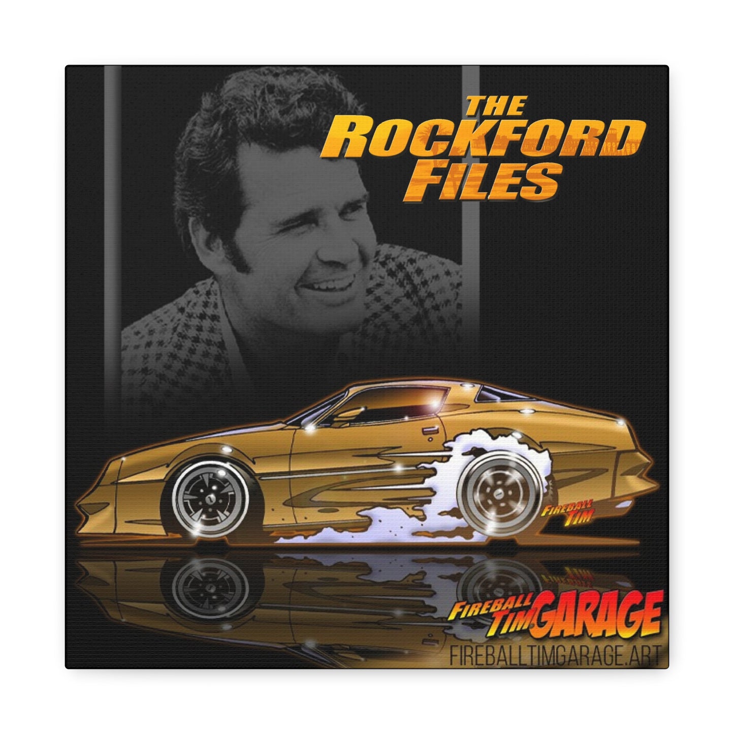 THE ROCKFORD FILES TV Show Canvas Gallery Garage Art Print 12x12