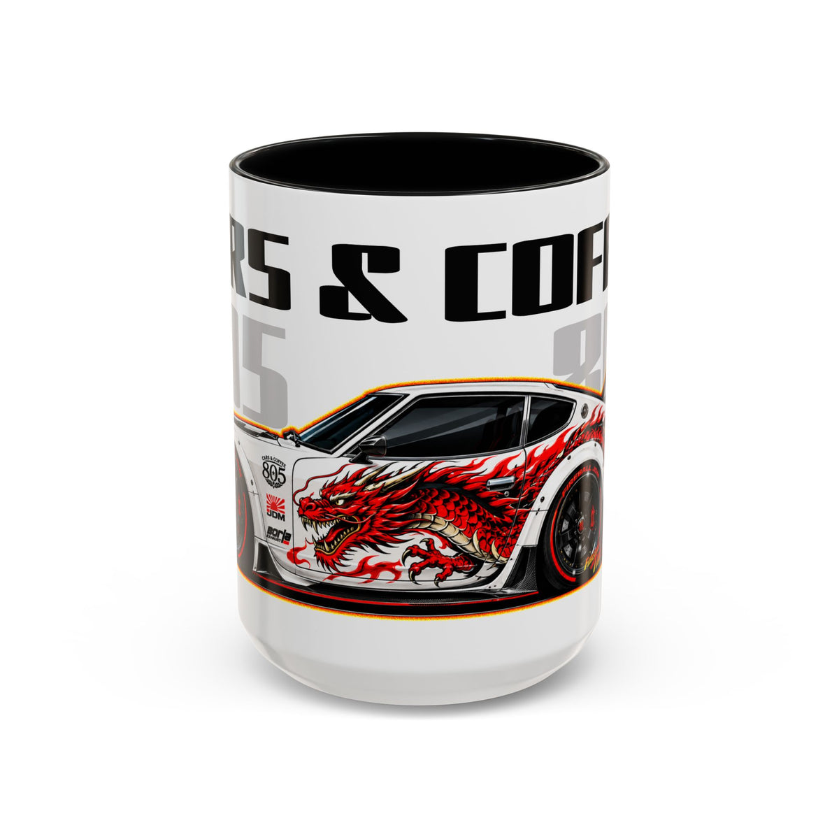 DATSUN 240Z JDM Cars & Coffee 805 Collectible Fireball Art Coffee Mug - 2 Sizes