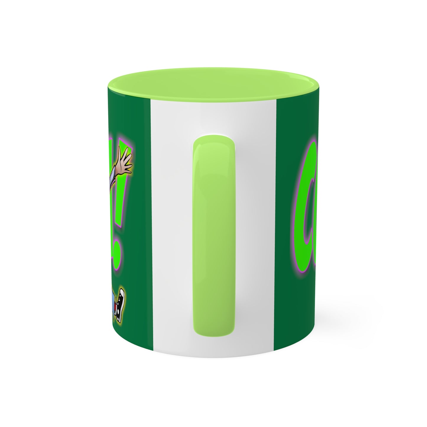 Rob Paulsen COWABUNGA Ceramic TURTLE GREEN Mug 11oz