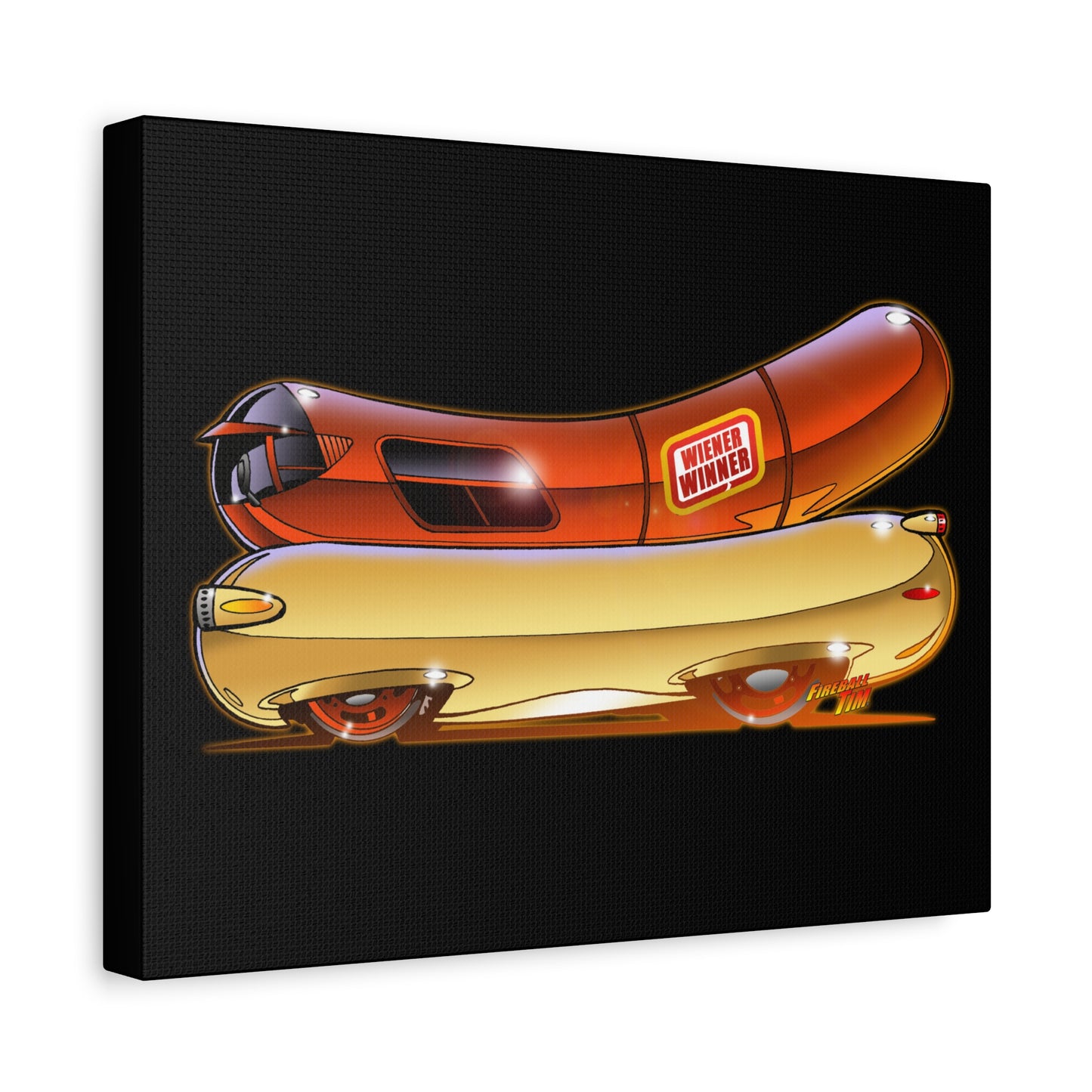 OSCAR MAYER WIENERMOBILE Fireball Canvas Art Wall Print - 11x14