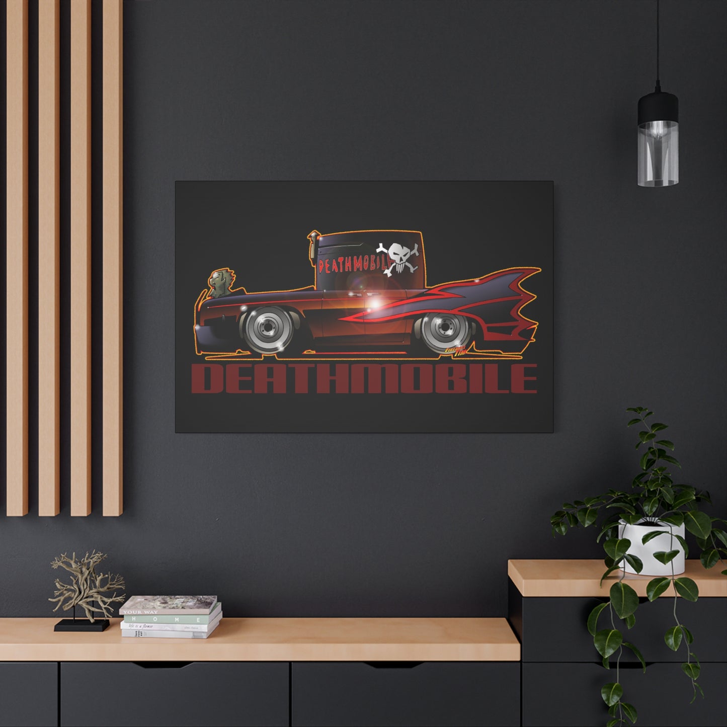 ANIMAL HOUSE DEATHMOBILE Fireball Art Canvas Wall Print
