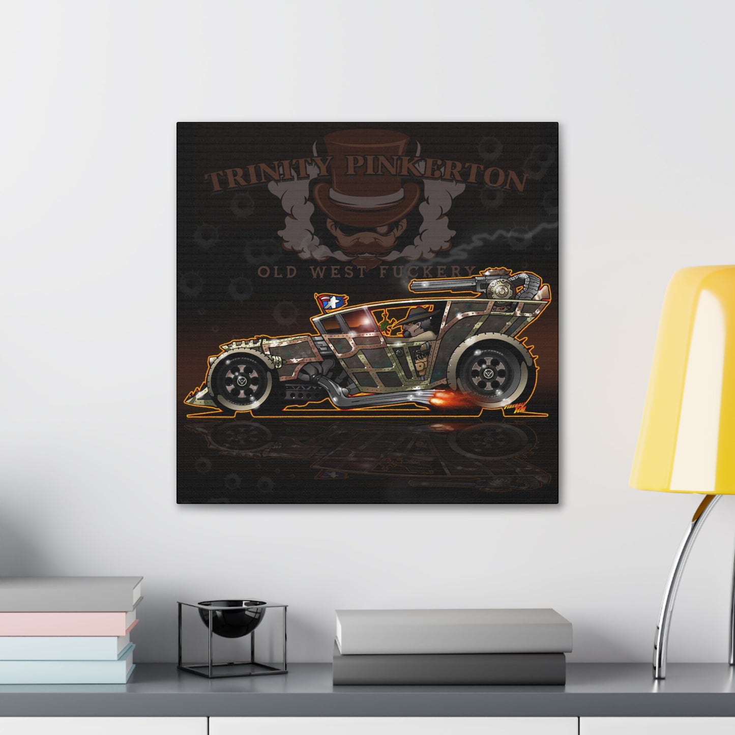 TRINITY PINKERTON Hot Rod Concept Art Canvas MASTERPRINT 2 Sizes