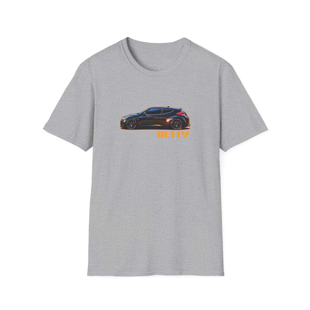 HYUNDAI VELOSTER 2012 Black Betty Collectible Fireball Art TeeShirt