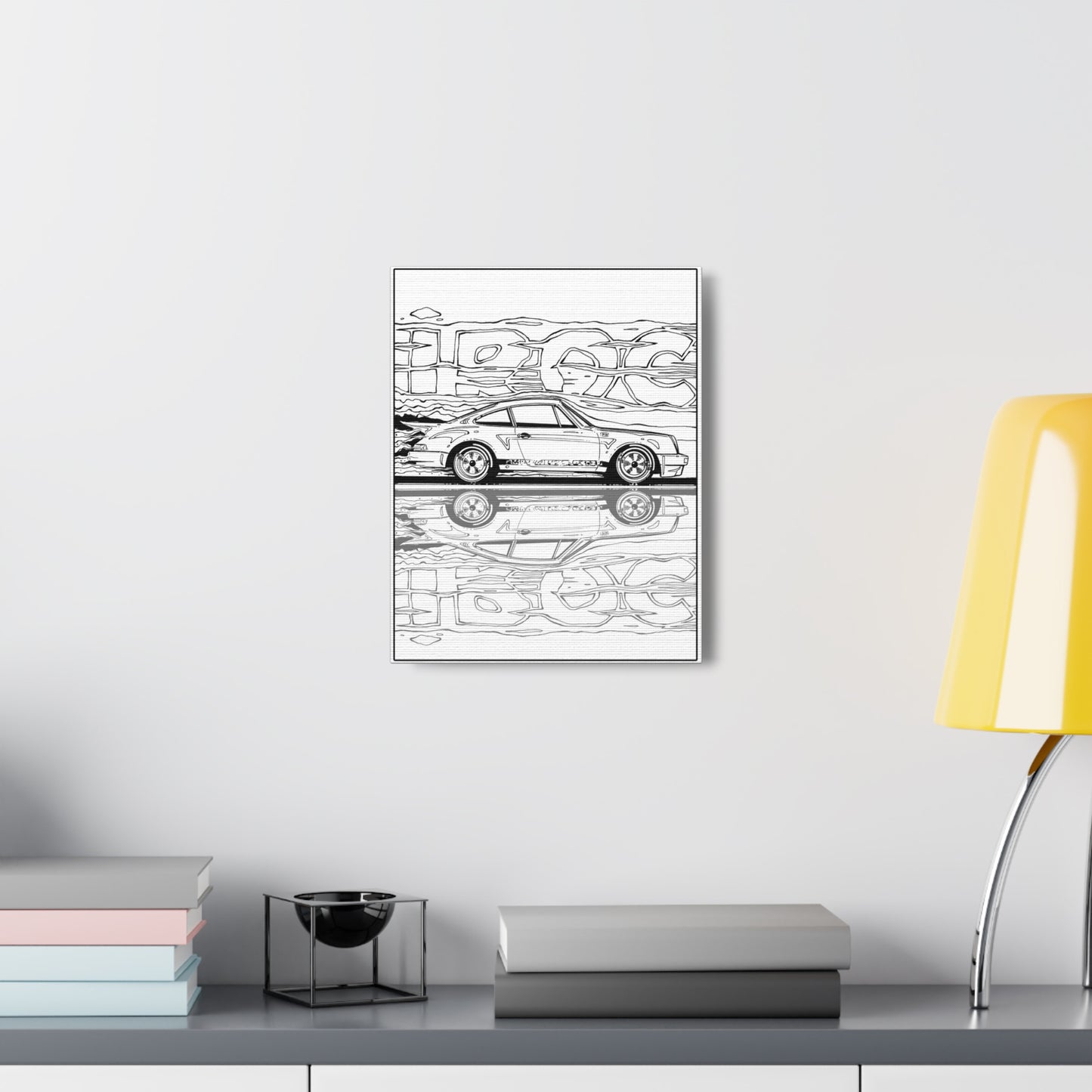 PORSCHE 911 CARRERA RSR IROC Concept Art Canvas Print 11x14