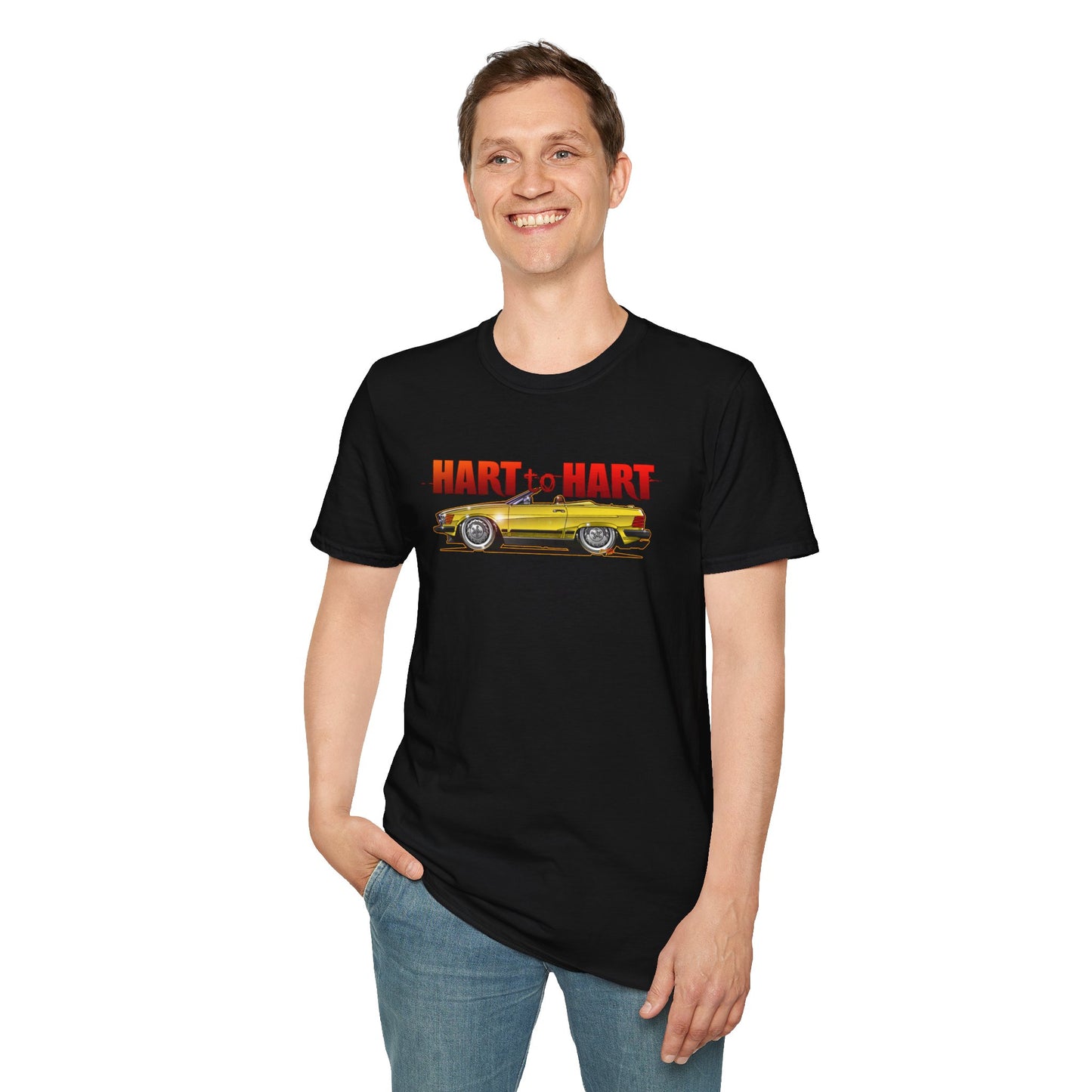 HART to HART TV Show Mercedes 450SL Concept Art Softstyle T-Shirt Multiple Colors