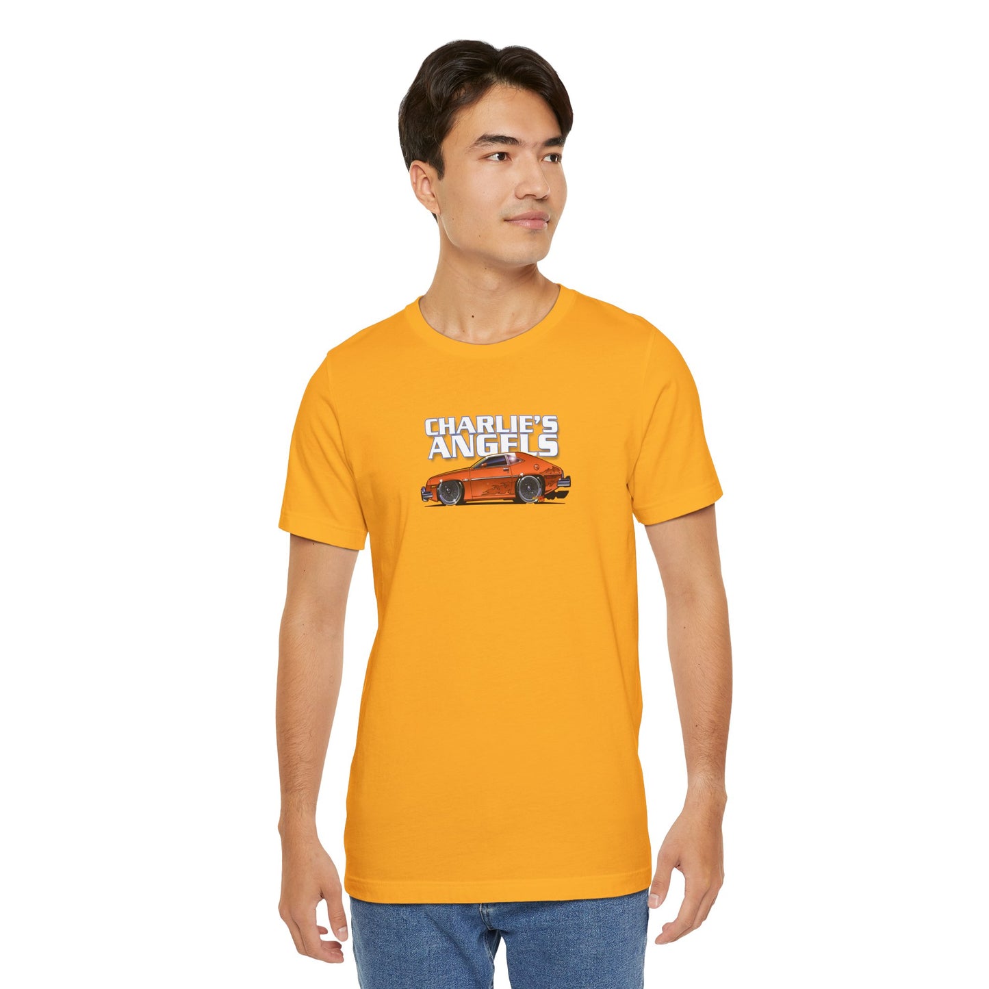 CHARLIES ANGELS 1977 Ford Pinto Concept Art Short Sleeve Tee 12 Colors