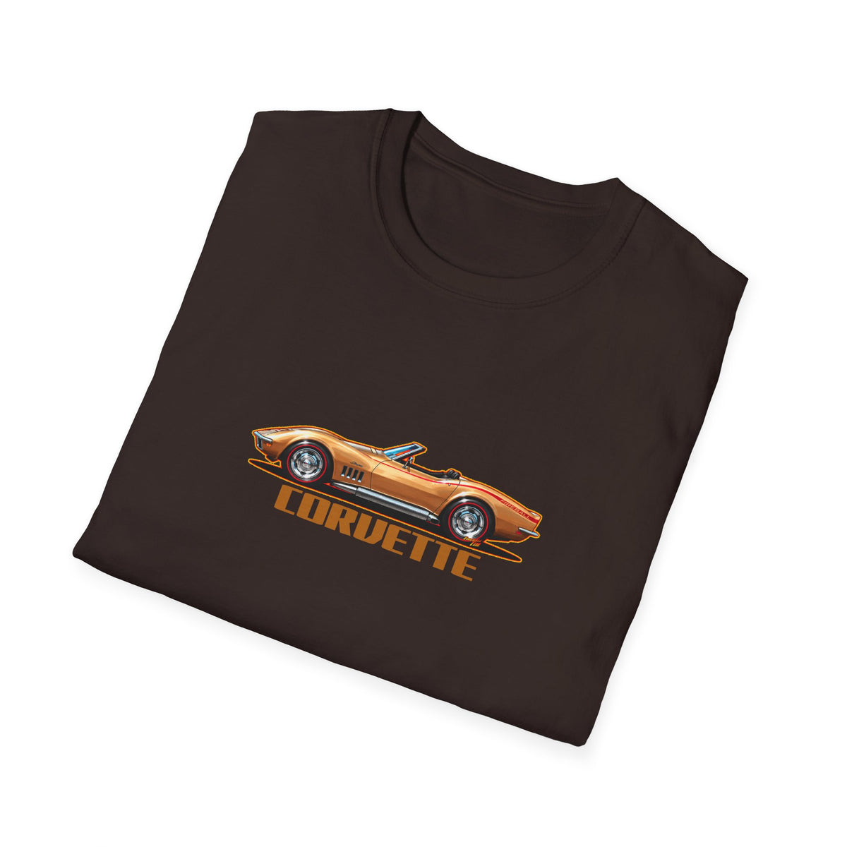 CHEVROLET CORVETTE 1969 Collectible Fireball Art TeeShirt