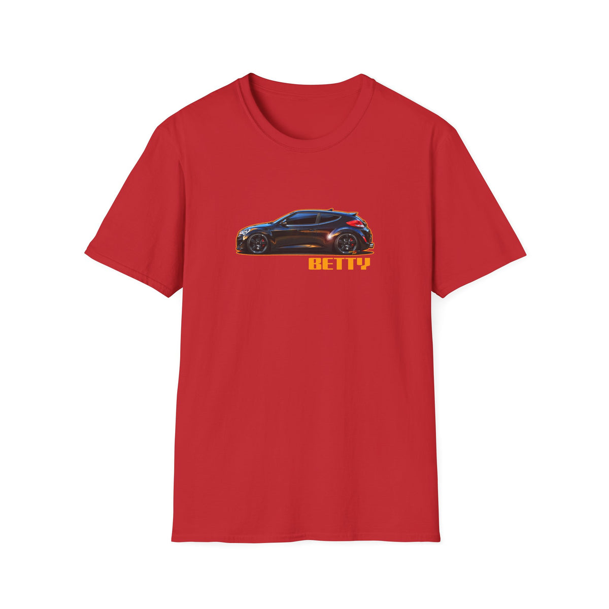 HYUNDAI VELOSTER 2012 Black Betty Collectible Fireball Art TeeShirt