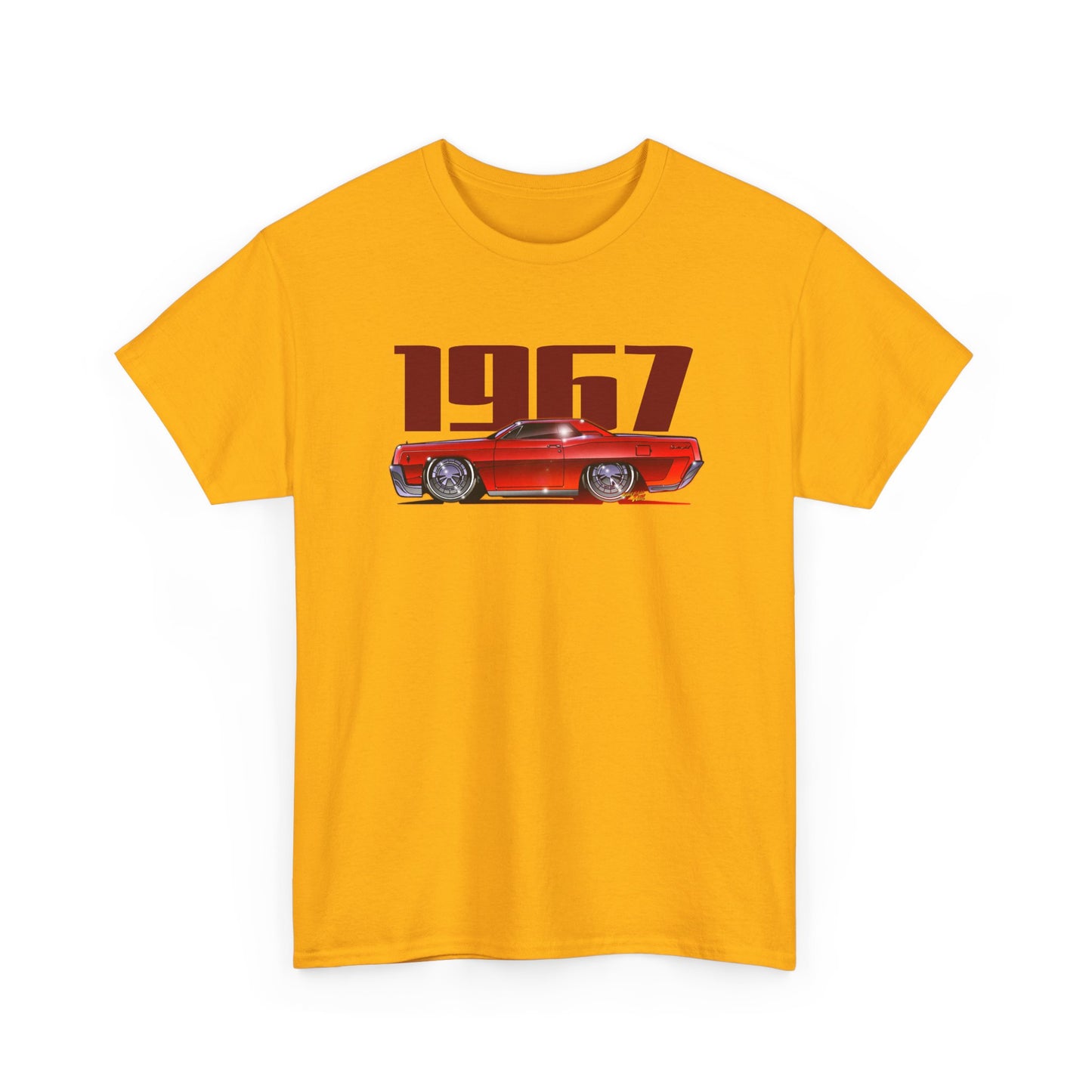 LINCOLN CONTINENTAL COUPE 1967 Heavy Cotton Tee Shirt - Multiple Colors