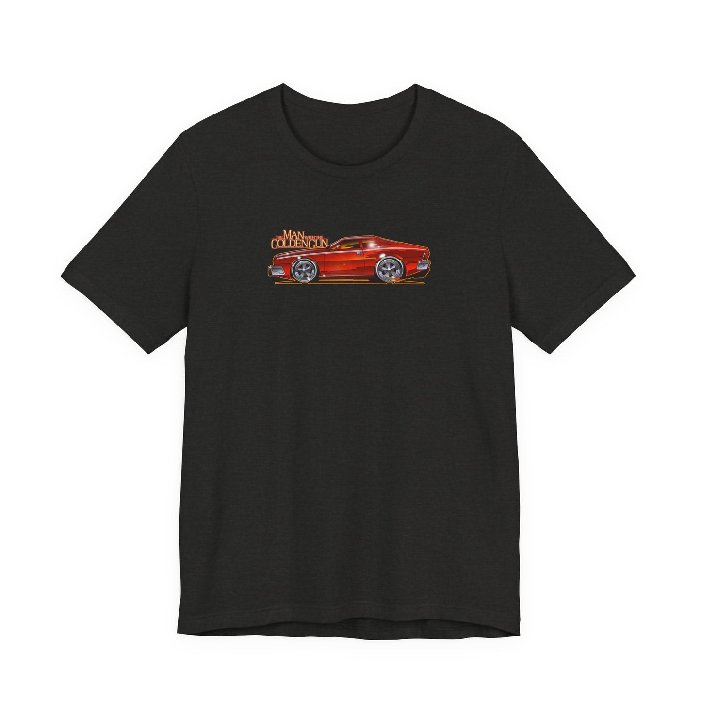 MAN WITH THE GOLDEN GUN AMC Hornet James Bond Fireball Art Short Sleeve Tee