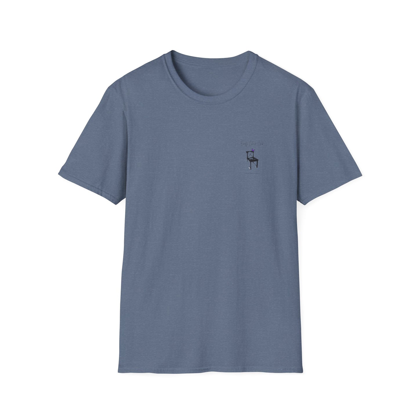 EMPTY CHAIR CLUB Unisex Softstyle T-Shirt - Casual Comfort for Relaxation and Reflection