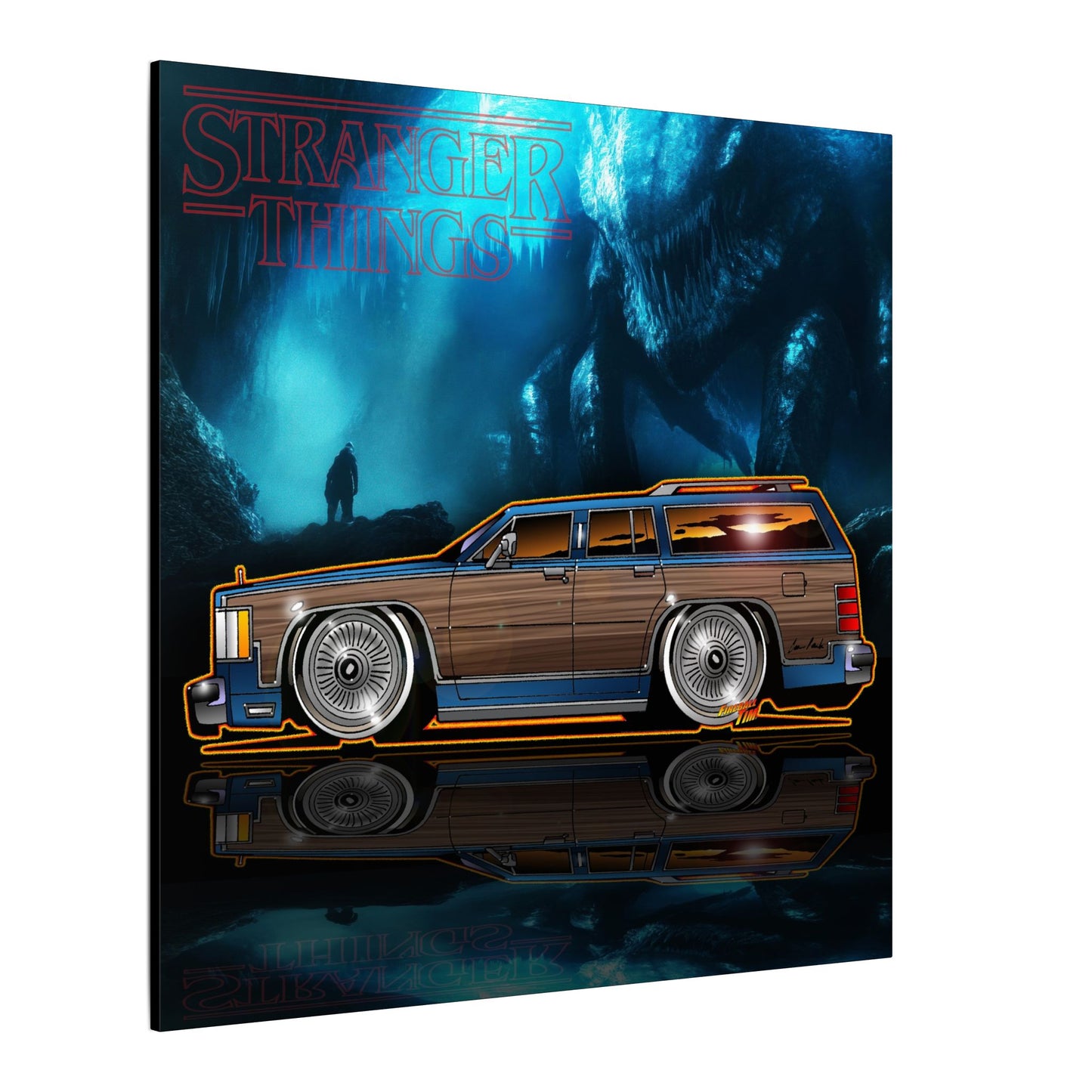 STRANGER THINGS Mercury Colony Park Wagon Collectible Canvas Art Wall Print - Multiple Sizes