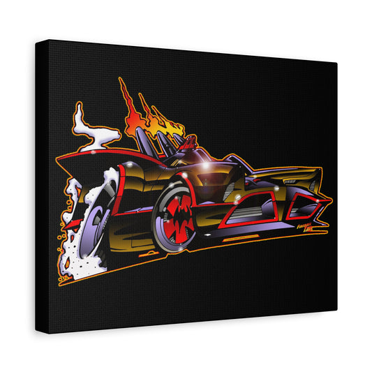 BATMOBILE 1966 BATMAN BAT66 Collectible TV Car Canvas Wall Art