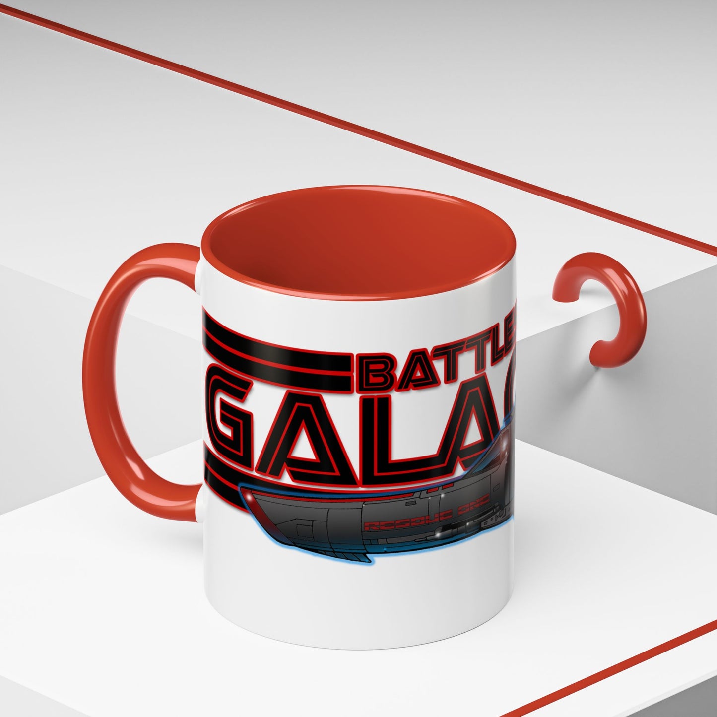 BATTLESTAR GALACTICA Colonial Viper Concept Art Logo Coffee Mug 2 Sizes