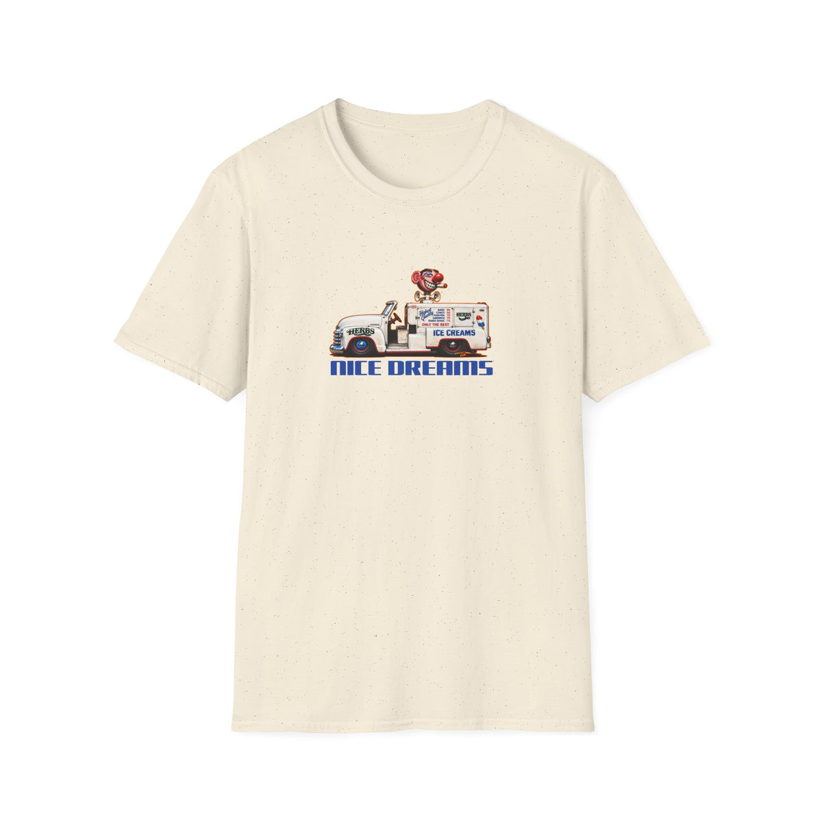 CHEECH & CHONG Nice Dreams Ice Cream Truck Fireball Art TeeShirt