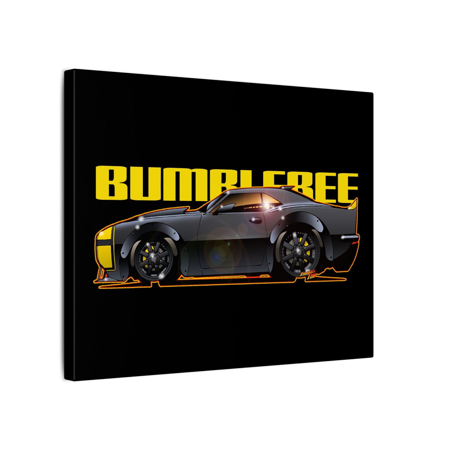 TRANSFORMERS BUMBLEBEE 1967 Camaro Fireball Art Canvas Print