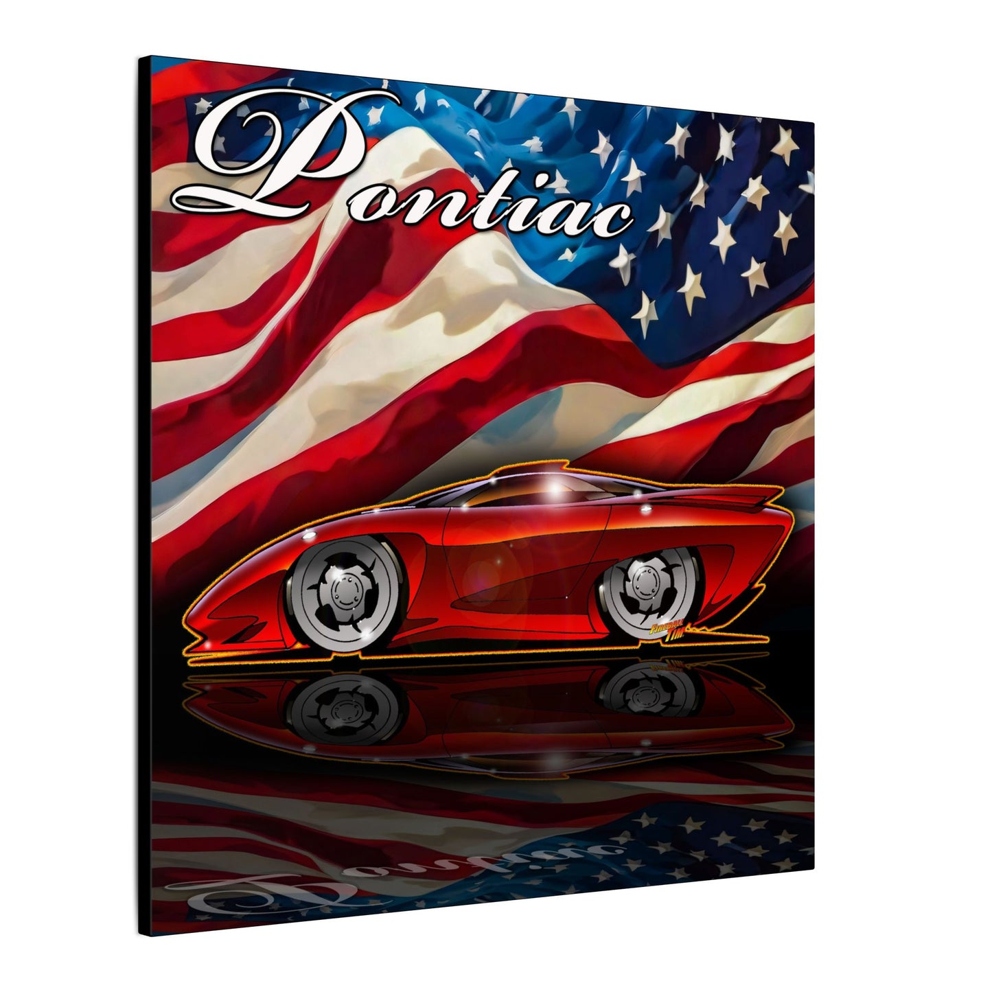 PONTIAC BANSHEE Concept Car Collectible Fireball Art Canvas Print