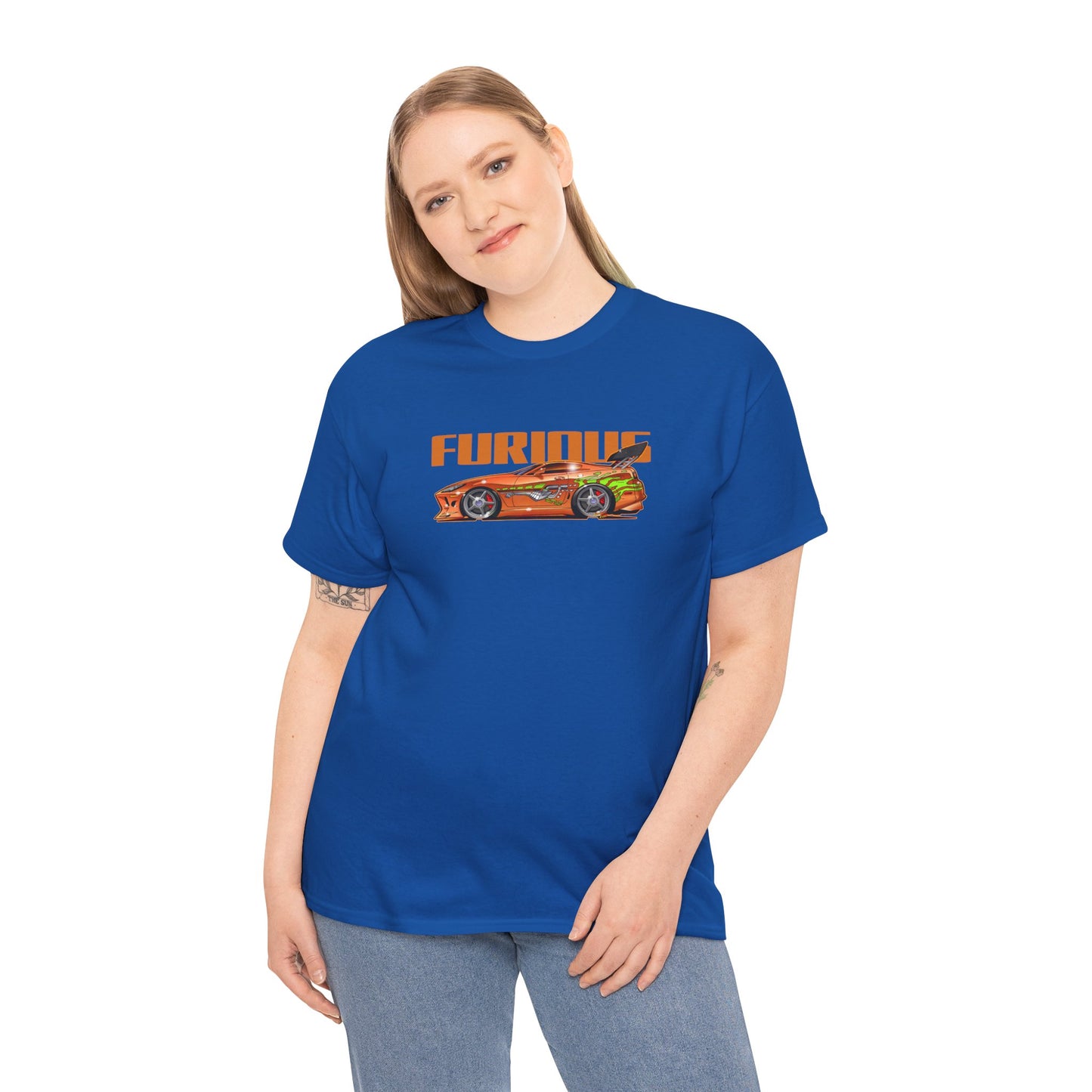 FAST & FURIOUS 1994 TOYOTA SUPRA MK IV Fireball Art Tee Shirt - Multiple Sizes
