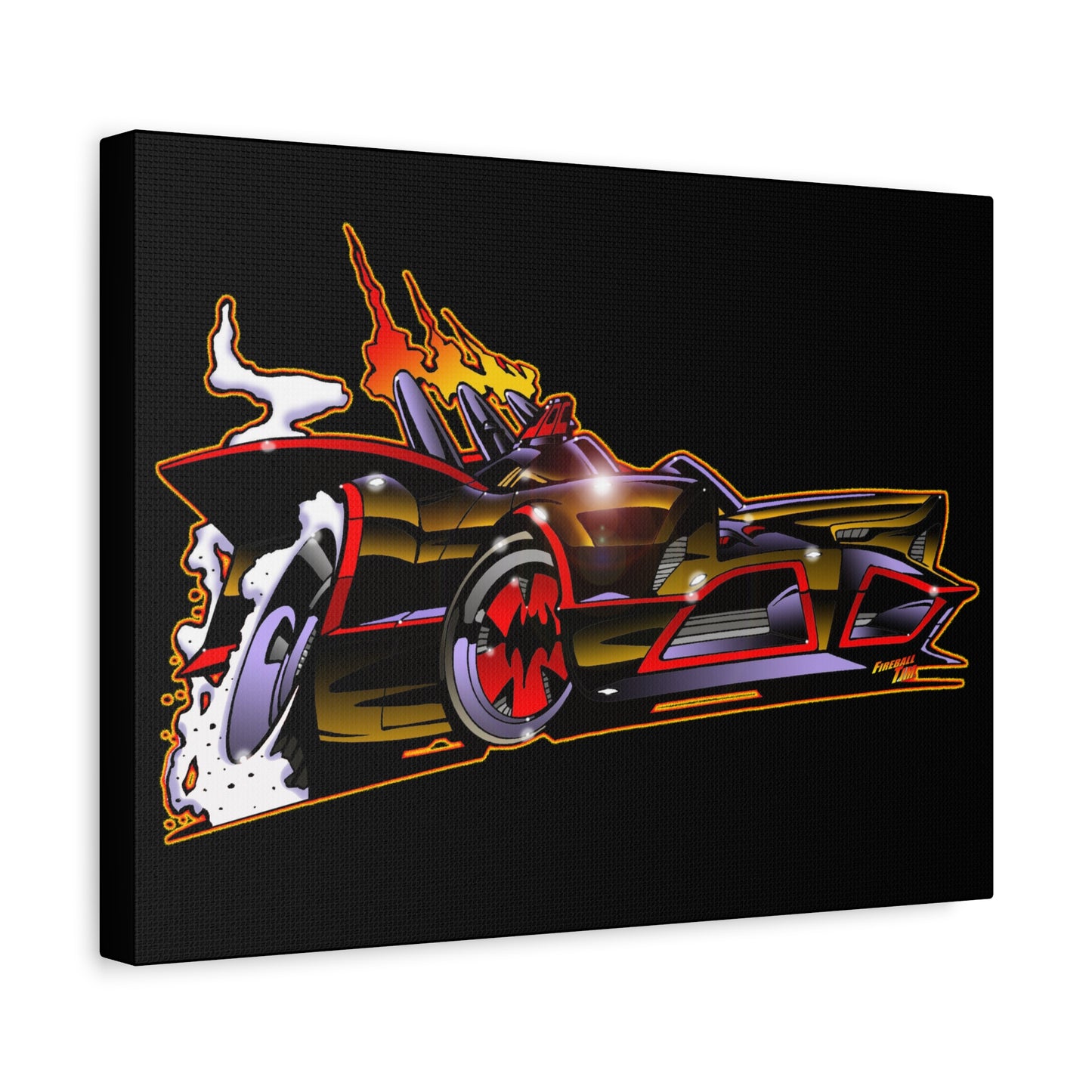 BATMOBILE 1966 BATMAN BAT66 Collectible TV Car Canvas Wall Art