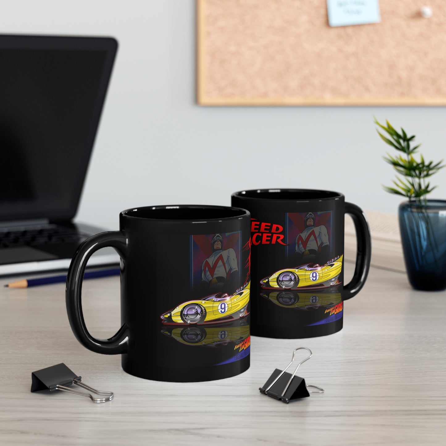 SPEED RACER Cartoon Racer X Shooting Star Garage Coffee Mug 11oz