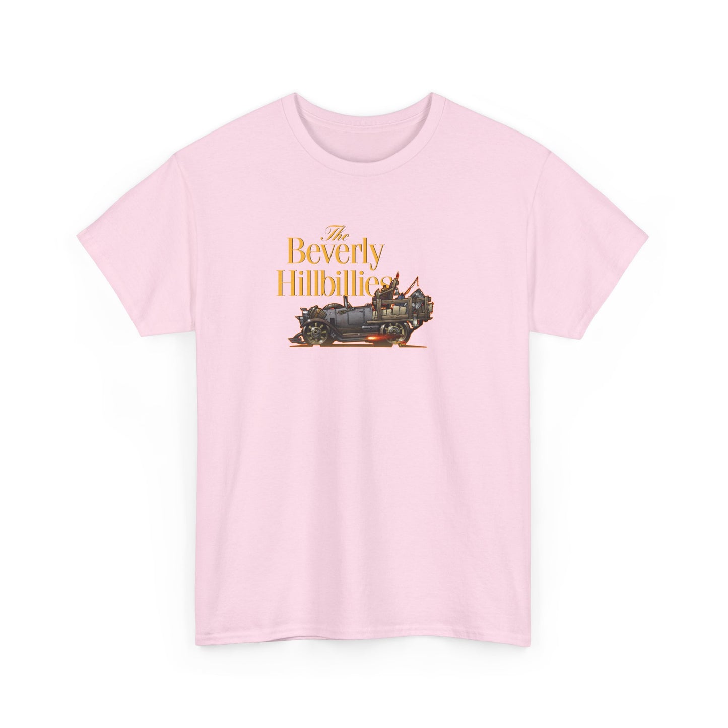 THE BEVERLY HILLBILLIES Jalopy Car Unisex Heavy Cotton Tee Shirt 12 Colors