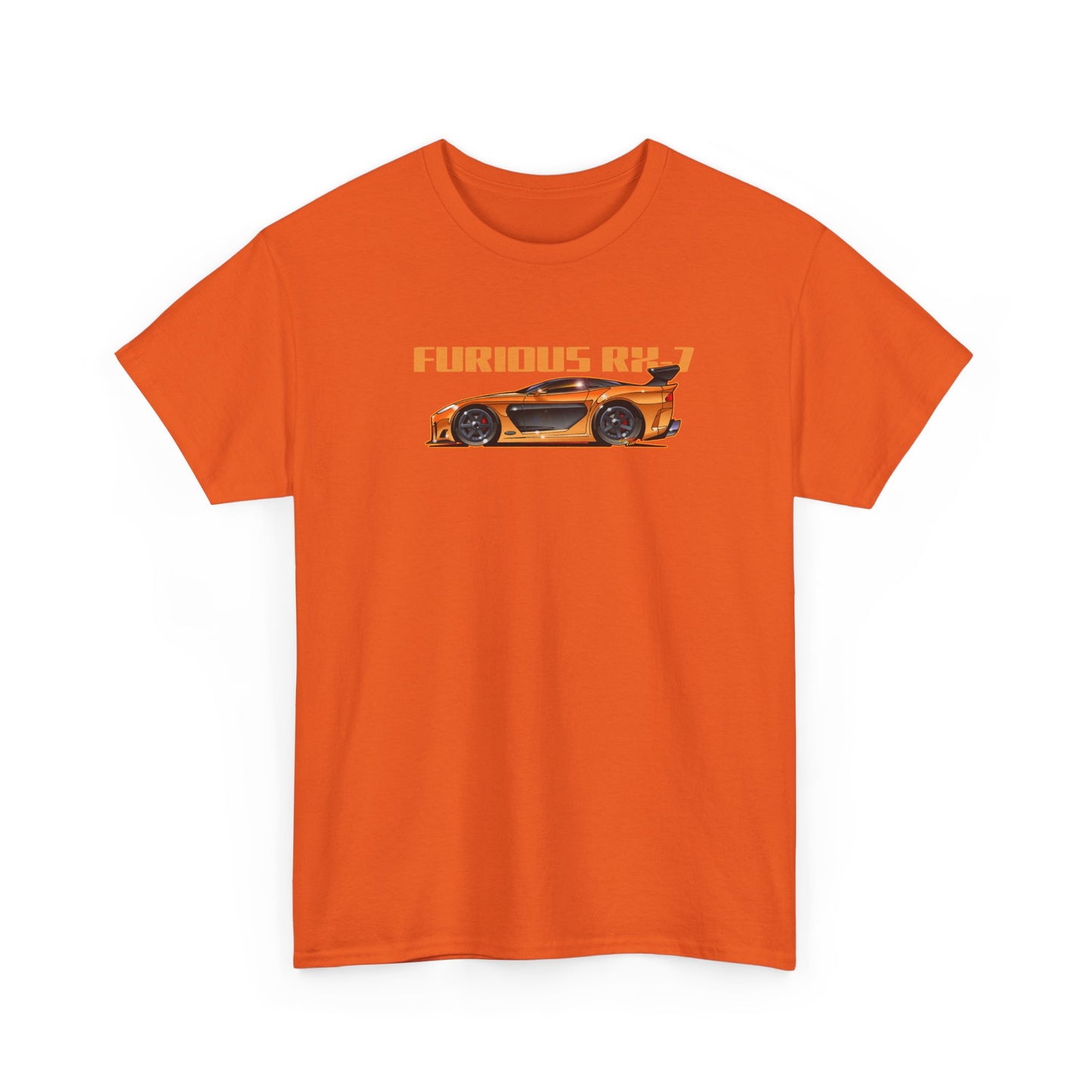 FAST AND FURIOUS MAZDA RX-7 Fireball Art Collectible Tee Shirt - Multiples