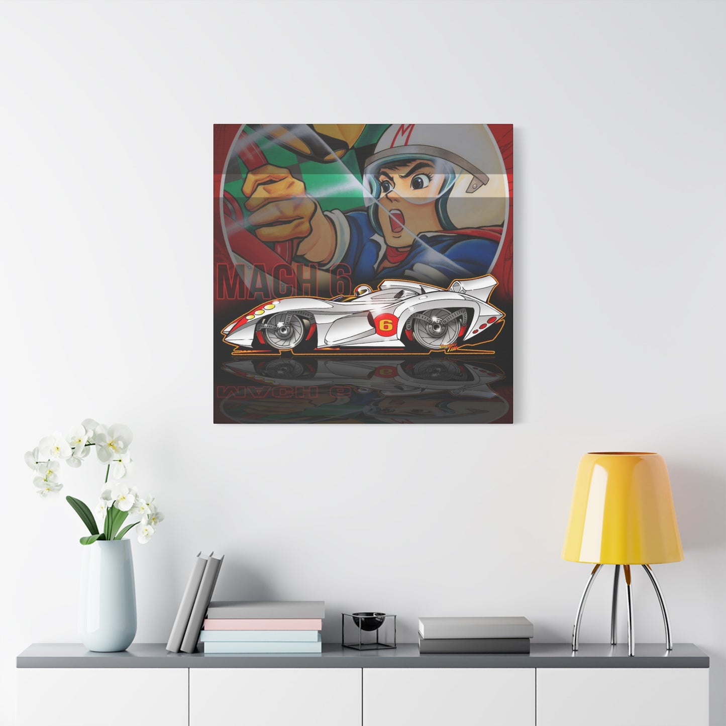 SPEED RACER MACH 6 Fireball Art Collectible Canvas Print - Multiple Sizes