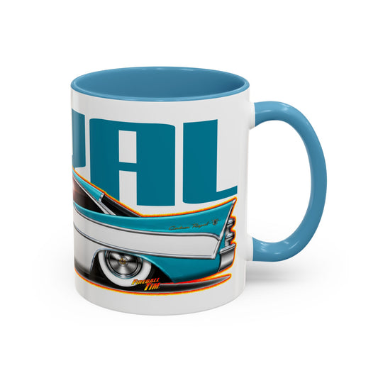 DODGE CUSTOM ROYAL 1957 Collectible Fireball Art Coffee Mug - 2 Sizes