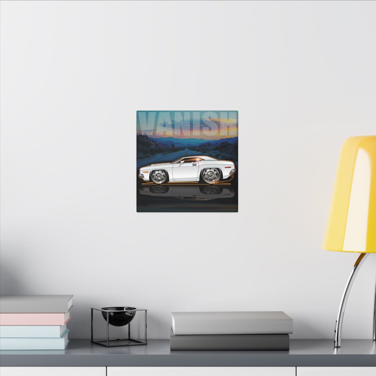 VANISHING POINT Dodge Challenger Movie Muscle Canvas Print - 12x12