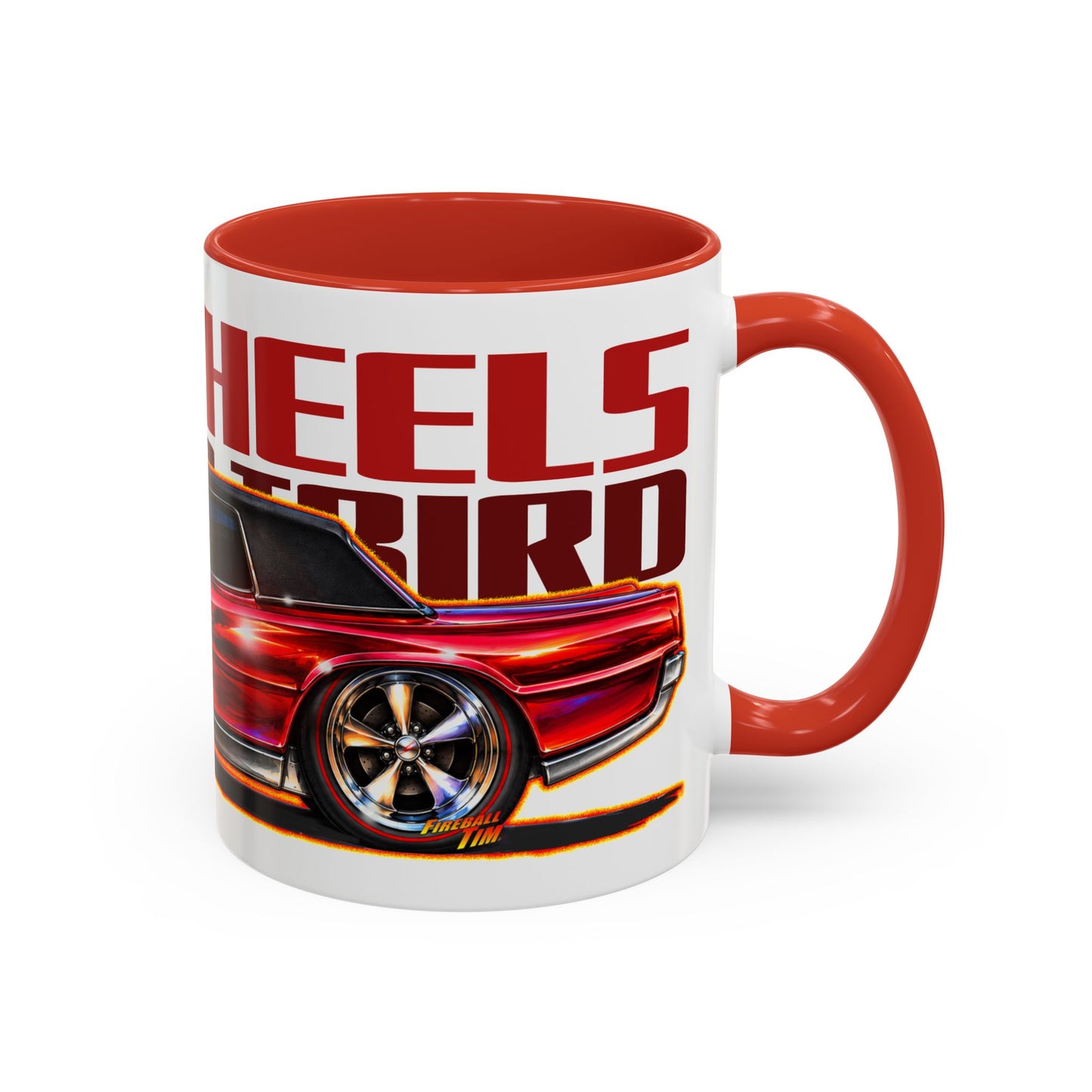 HOT WHEELS Sweet 16 CUSTOM TBIRD Collectible Fireball Art Coffee Mug - 2 Sizes