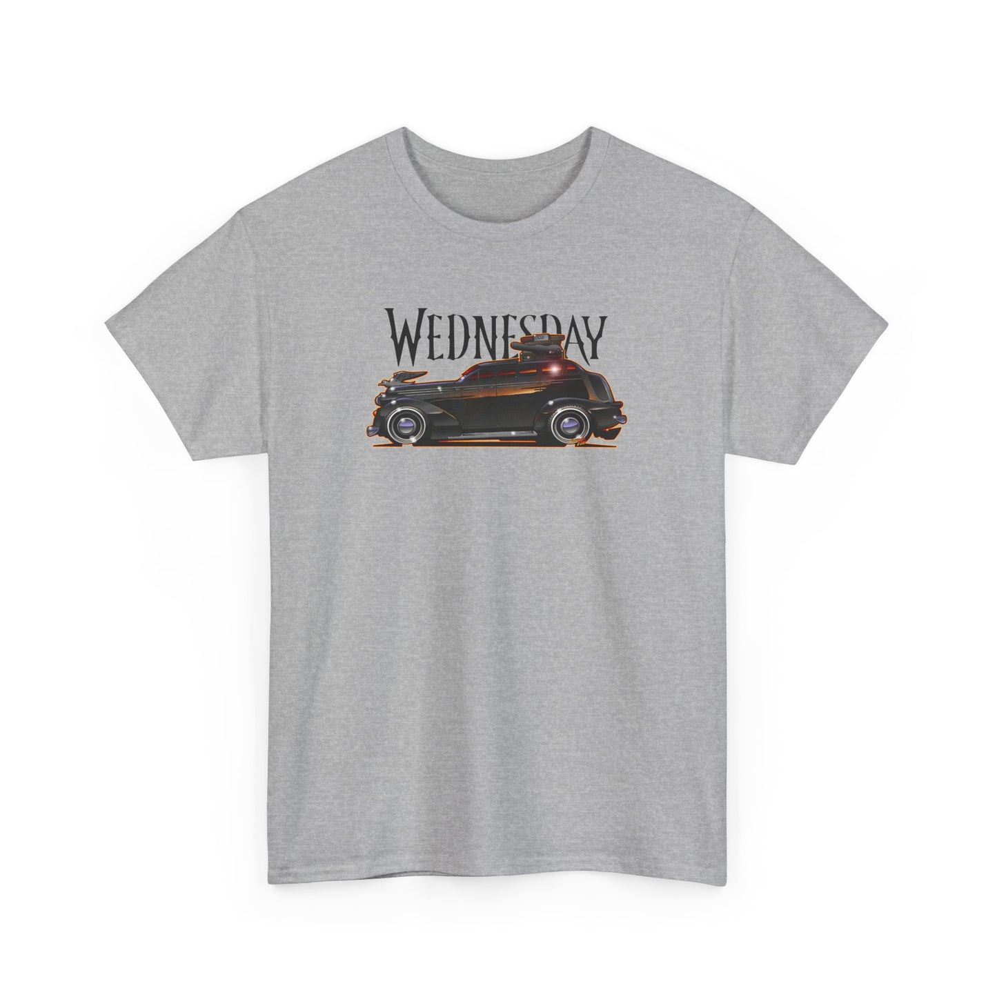 WEDNESDAY TV SHOW PONTIAC LIMO Heavy Cotton Tee Shirt - Multiple Colors