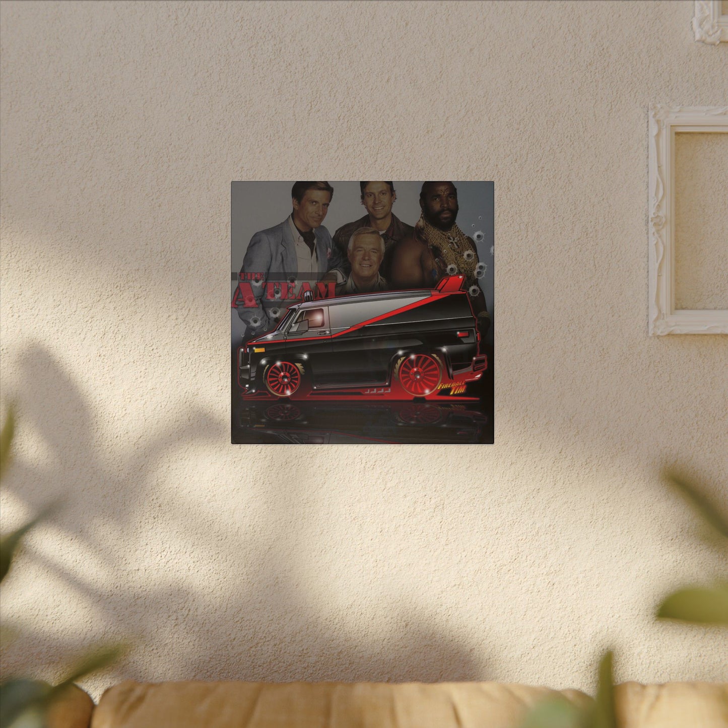 ATEAM VAN TV Show Car Canvas Art Print - 2 Sizes
