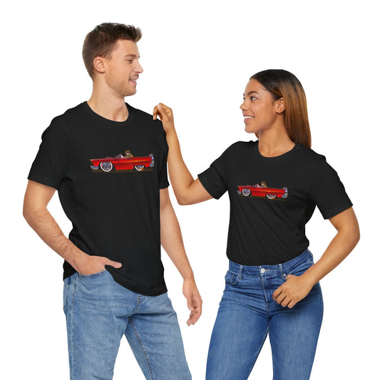 VEGAS THUNDERBIRD TV Car Robert Urich Concept Art Short Sleeve Tee 11 Colros
