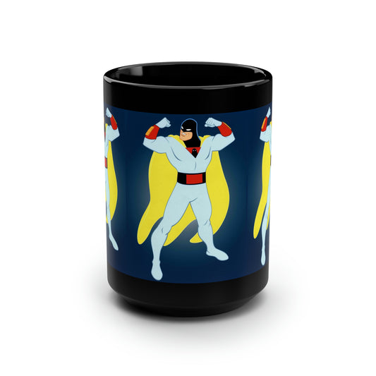 SPACE GHOST Black Mug 15oz