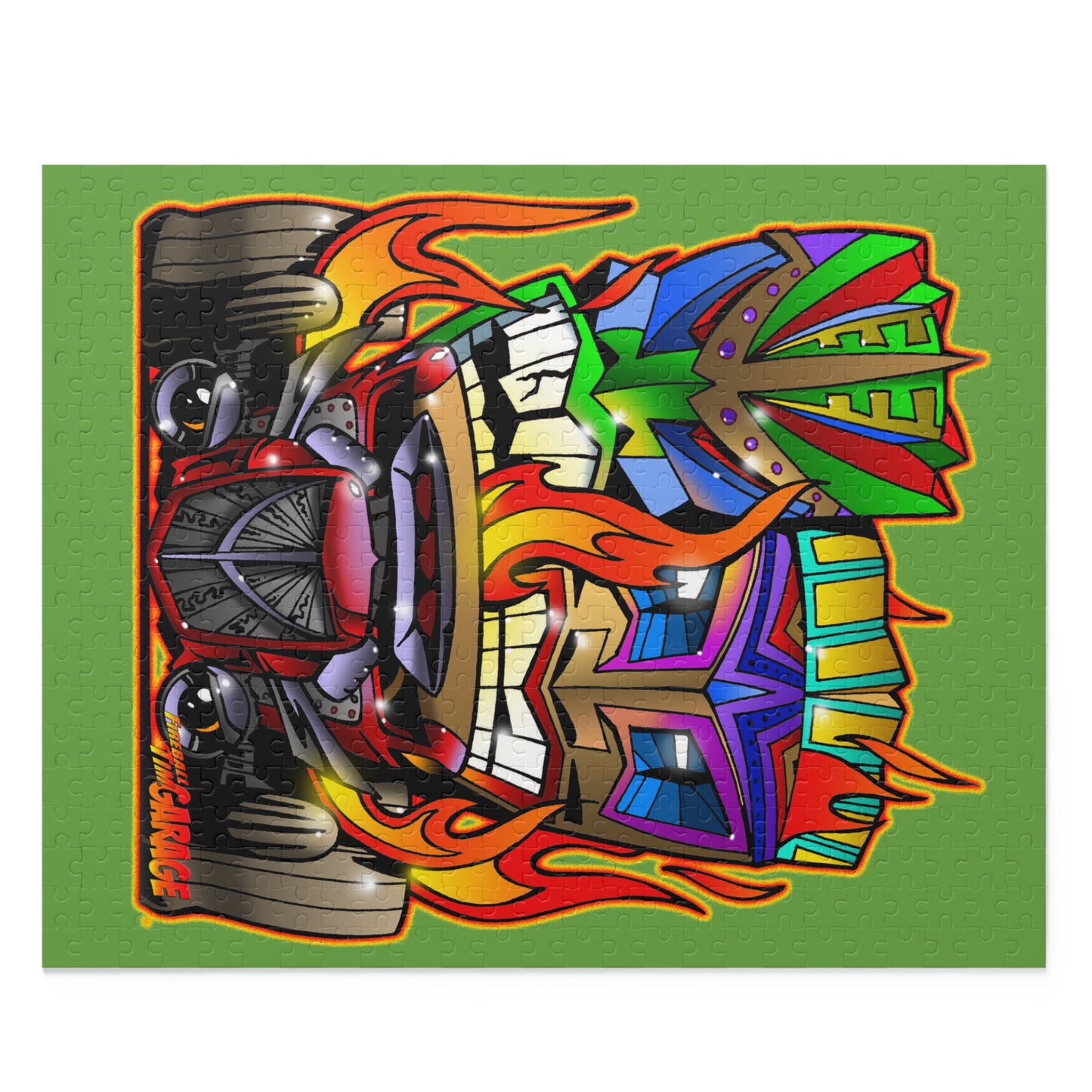 HOT ROD TIKIS Concept Art Tiki 500 Piece Puzzle