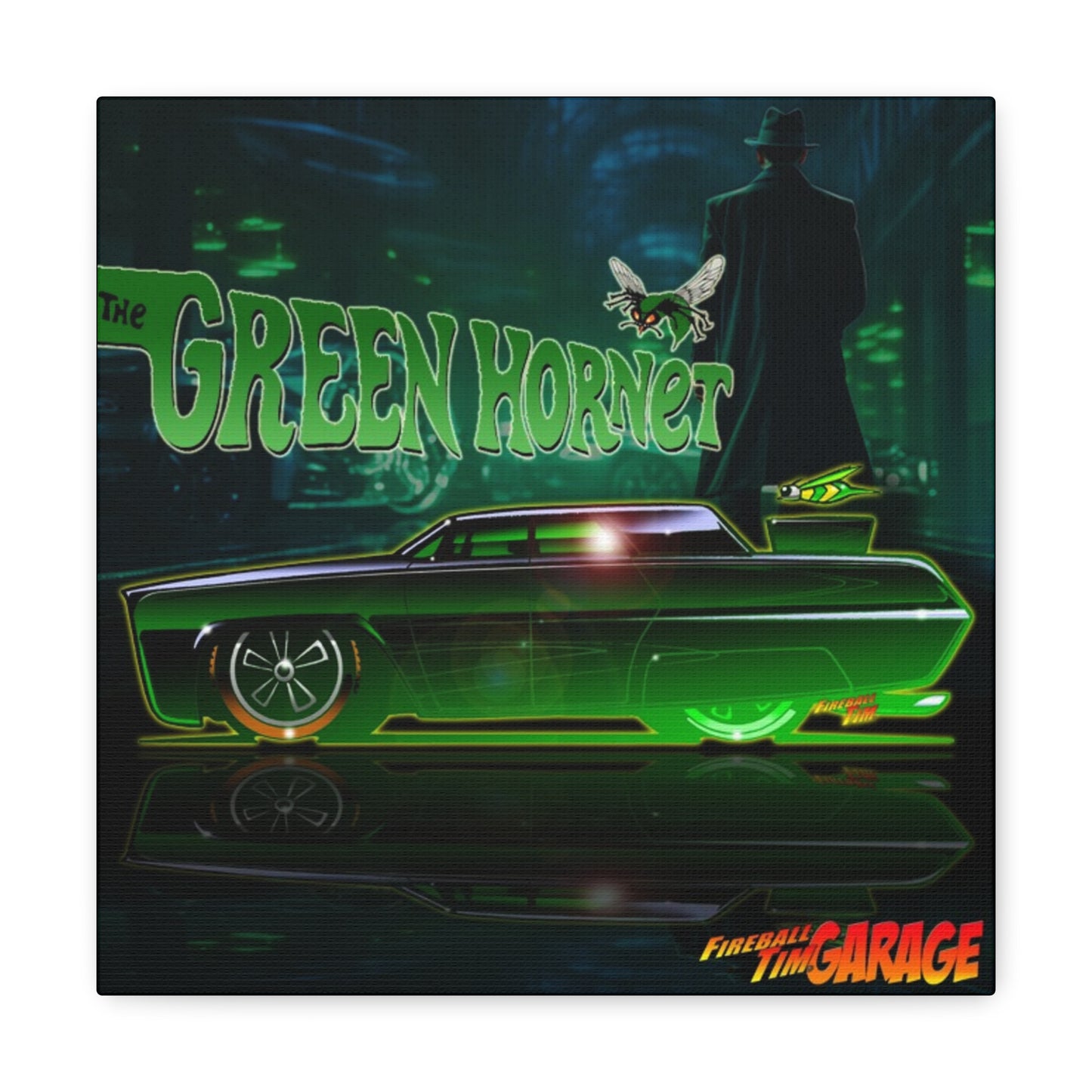 GREEN HORNET BLACK BEAUTY Concept Art Canvas Print Ver2 12x12