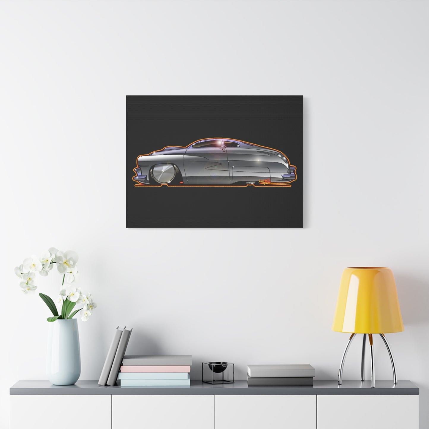 COBRA MERCURY Sylvester Stallone Collectible Fireball Art Canvas Print