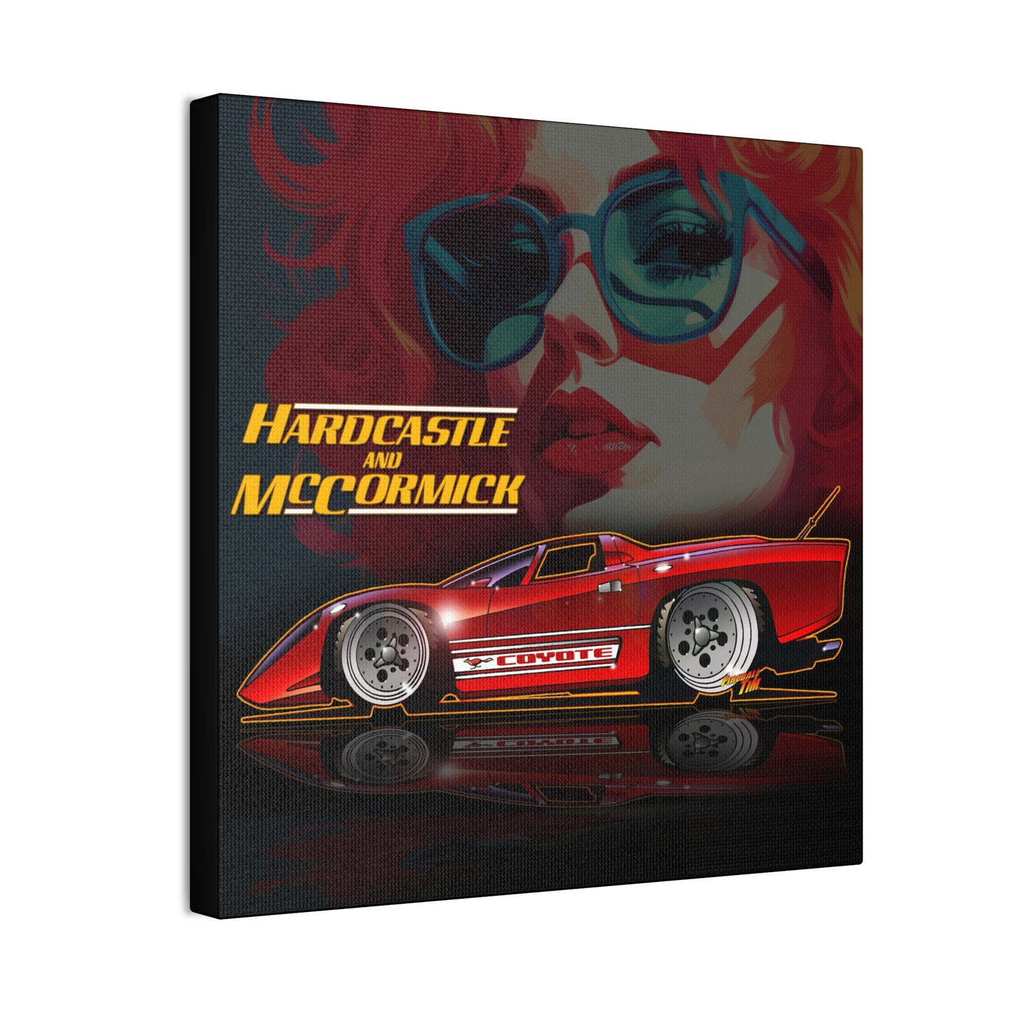 HARDCASTLE & McCORMICK Coyote GT Canvas Art Wall Print