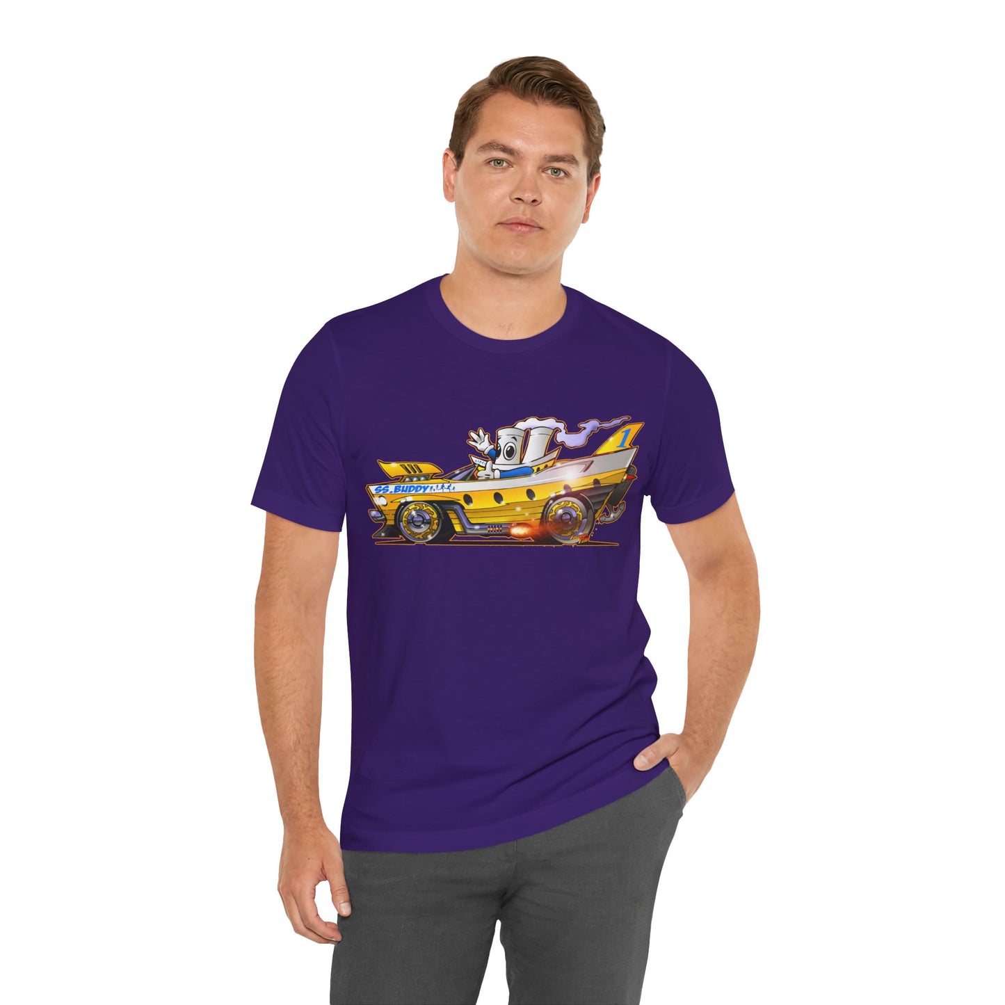 BUDDY CRUISE BUDDYMOBILE Custom Car Art Short Sleeve Tee in 17 Colors