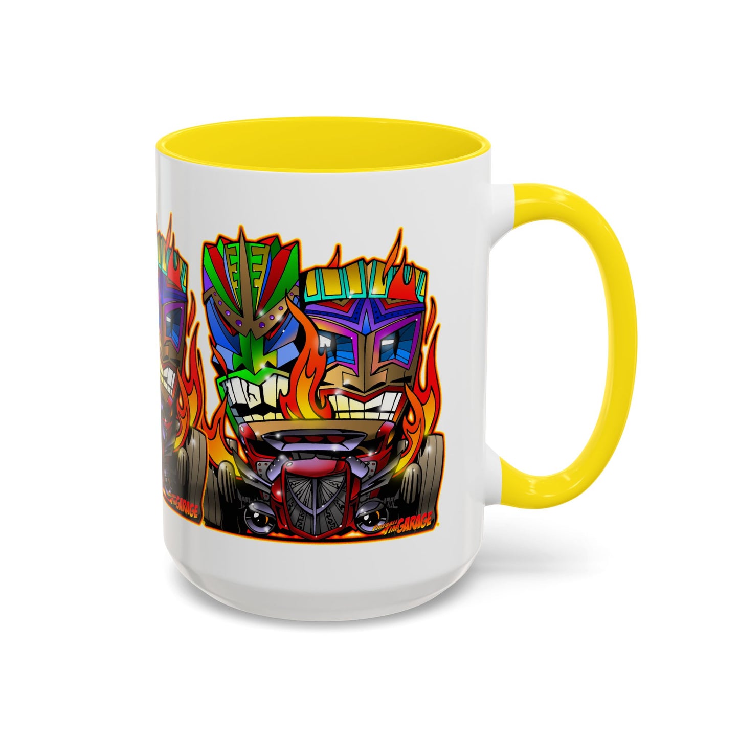 HOT ROD TIKI Collectible Art Coffee Mug 2 Sizes 4 Colors
