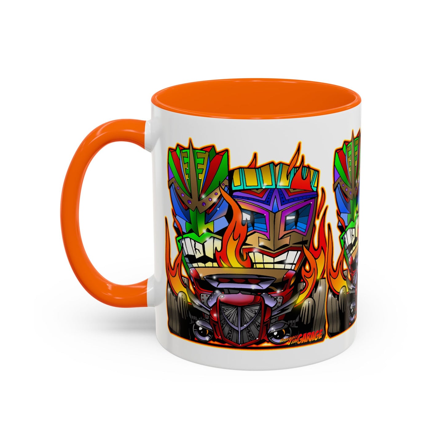 HOT ROD TIKI Collectible Art Coffee Mug 2 Sizes 4 Colors