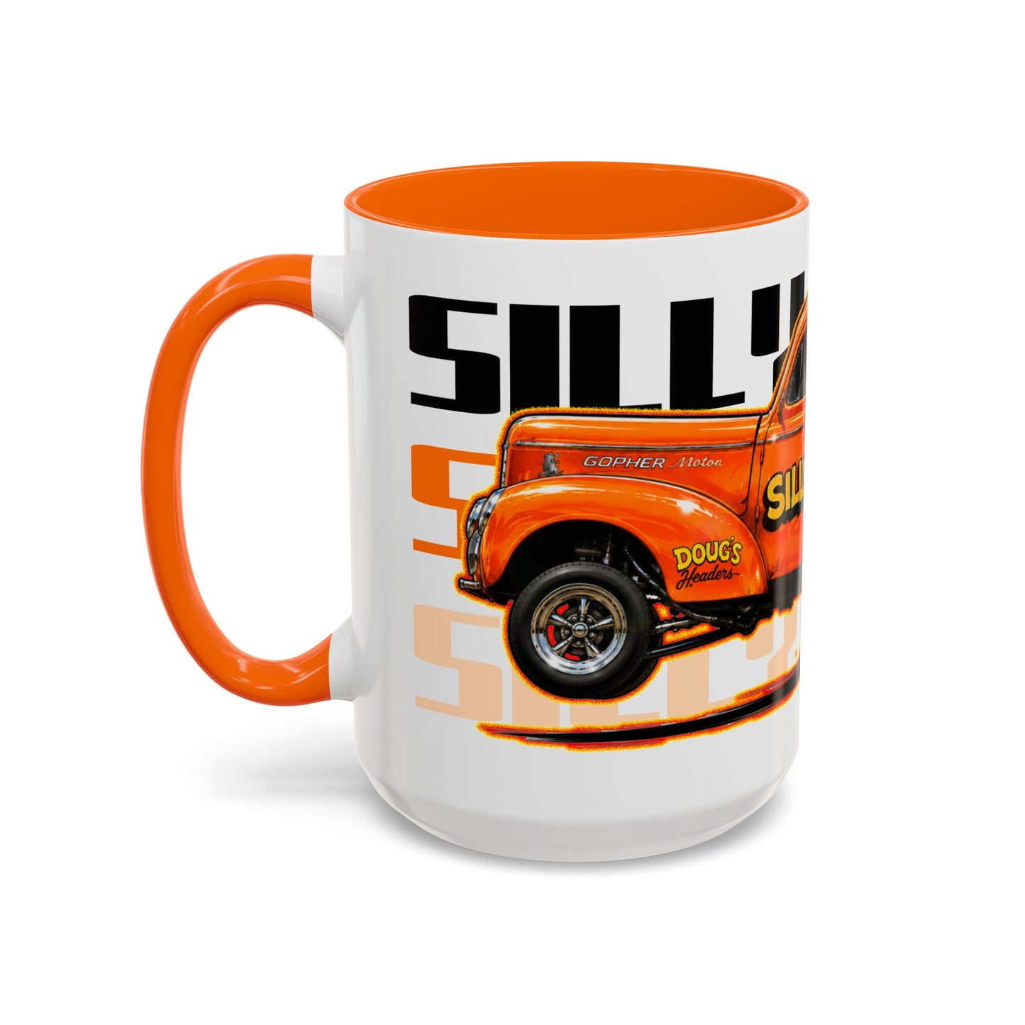 SILLY WILLER HOT ROD GASSER Collectible Fireball Art Coffee Mug - 2 Sizes