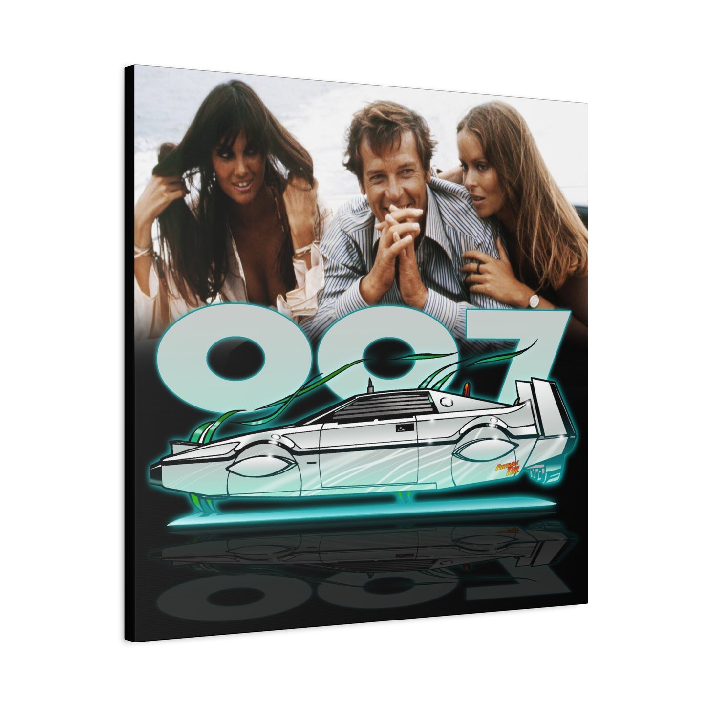 LOTUS SUBMARINE James Bond Fireball Art Canvas Print