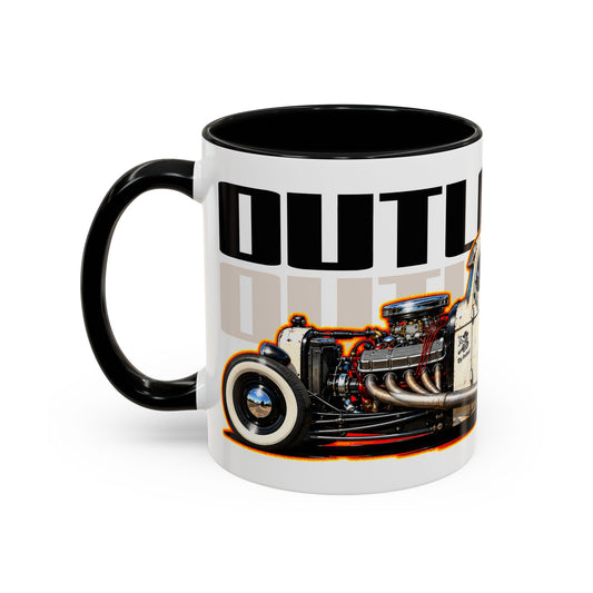 OUTLAW 150 Hot Rod Rat Rod Collectible Fireball Art Coffee Mug - 2 Sizes