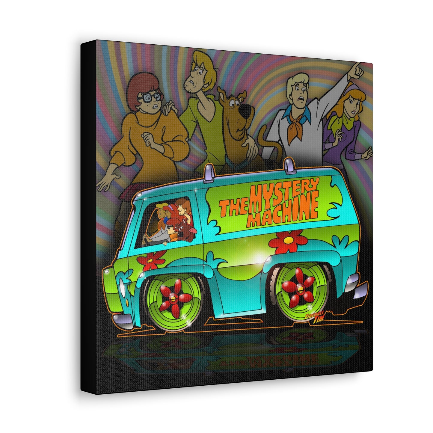 SCOOBY DOO MYSTERY MACHINE VAN Canvas Wall MASTERPRINT 2 Sizes