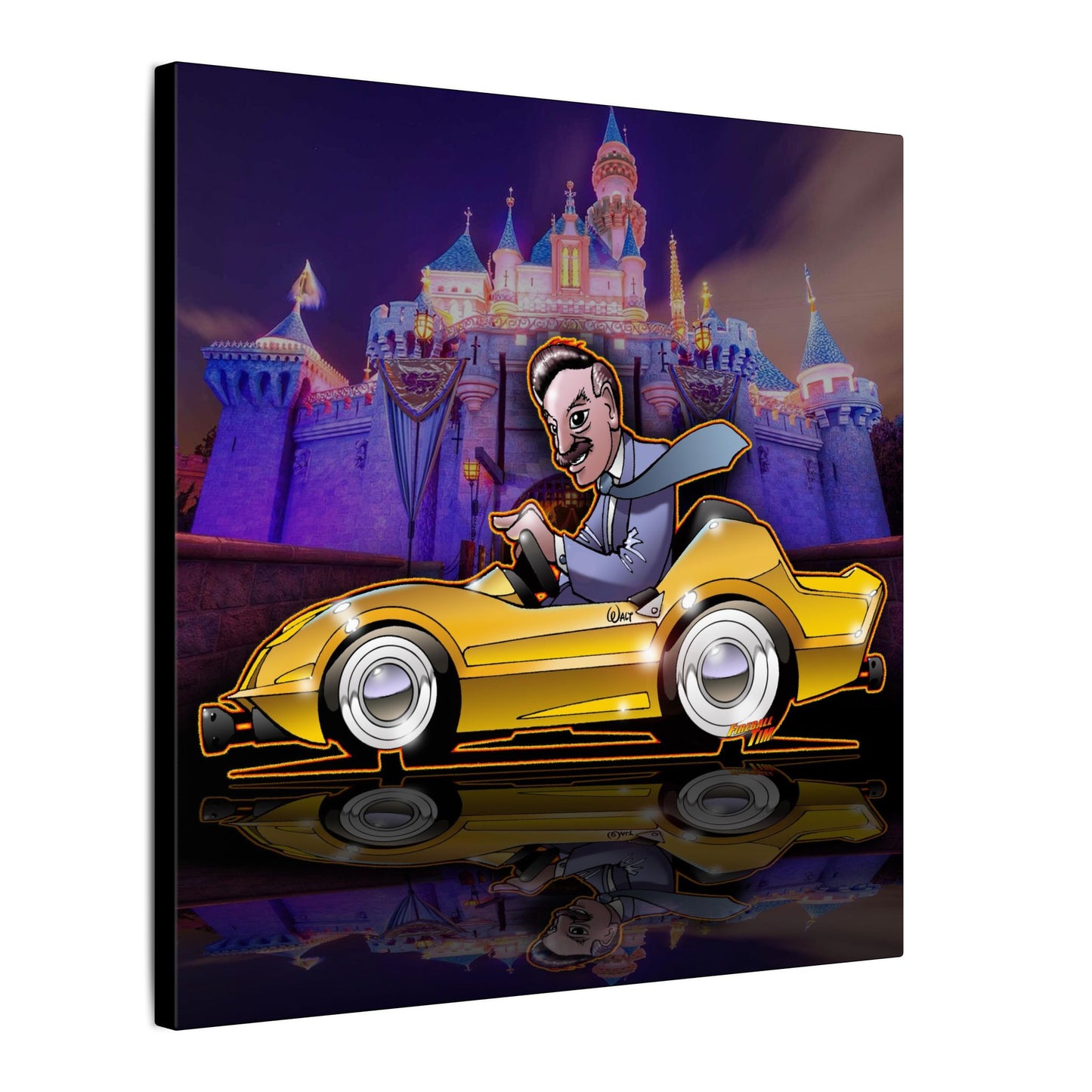 AUTOPIA CLASSIC Walt Disney Fireball Art Canvas Print