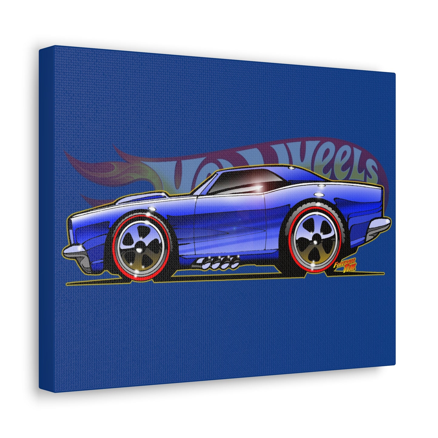 HOT WHEELS CUSTOM CAMARO Muscle Car Concept Art Canvas Print 11x14