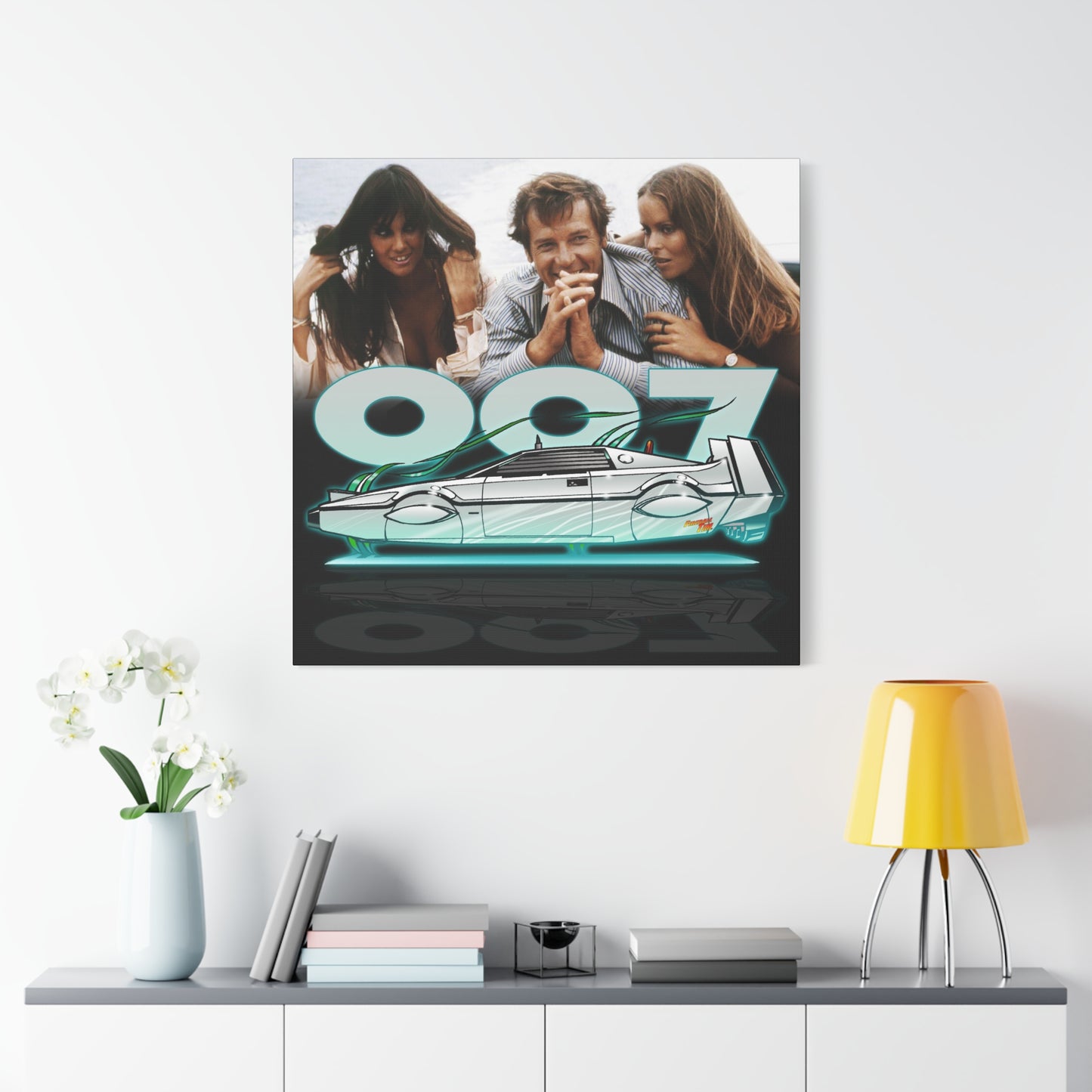 LOTUS SUBMARINE James Bond Fireball Art Canvas Print